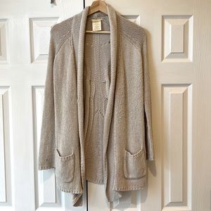 Beige/Tan cardigan sweater
